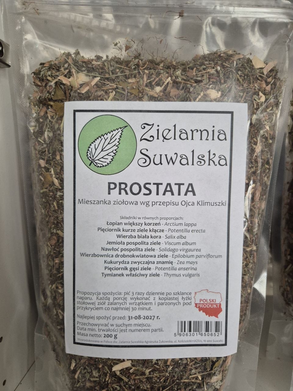 Mieszanka ziołowa na prostatę